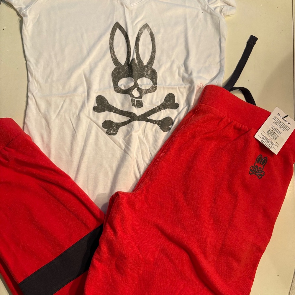 NWT Psycho Bunny PJ/lounge set